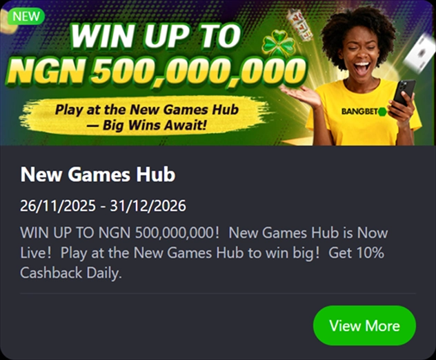 New Games Hub five hundred million naira