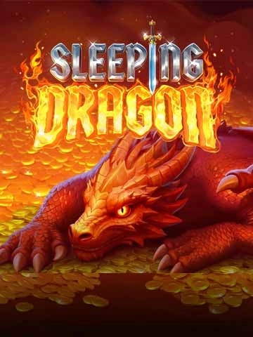 Sleeping Dragon red dragon on gold coins